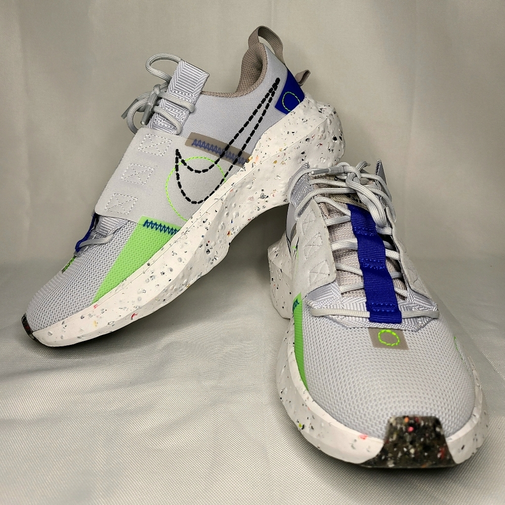 Nike Crater Impact Shoes Mens 6.5 Womens 8.5 Unisex Athletic Pure Platinum Black